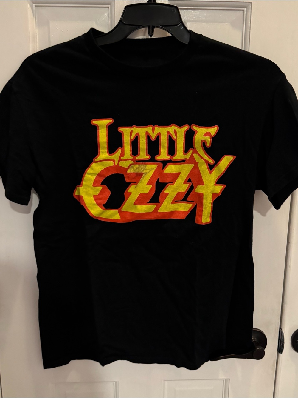 Autographed Little Ozzy Micro Wrestling Graphic‎ T-Shirt Black Men’s Medium